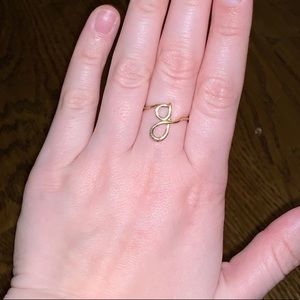 Solid 14k gold initial ring “G”
